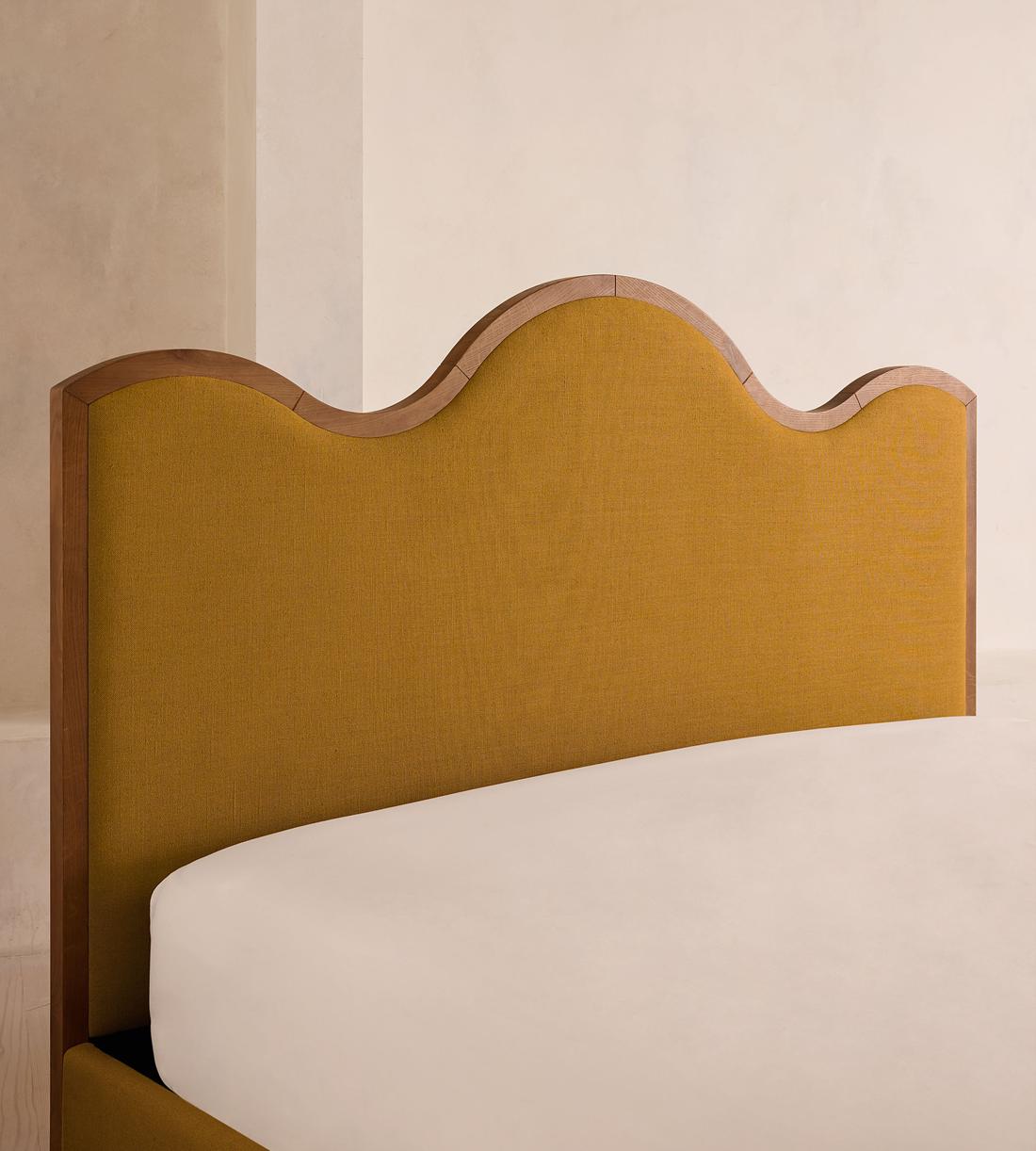 Aubrey Bed - King - Linen - Turmeric - UK - Images - Image 4