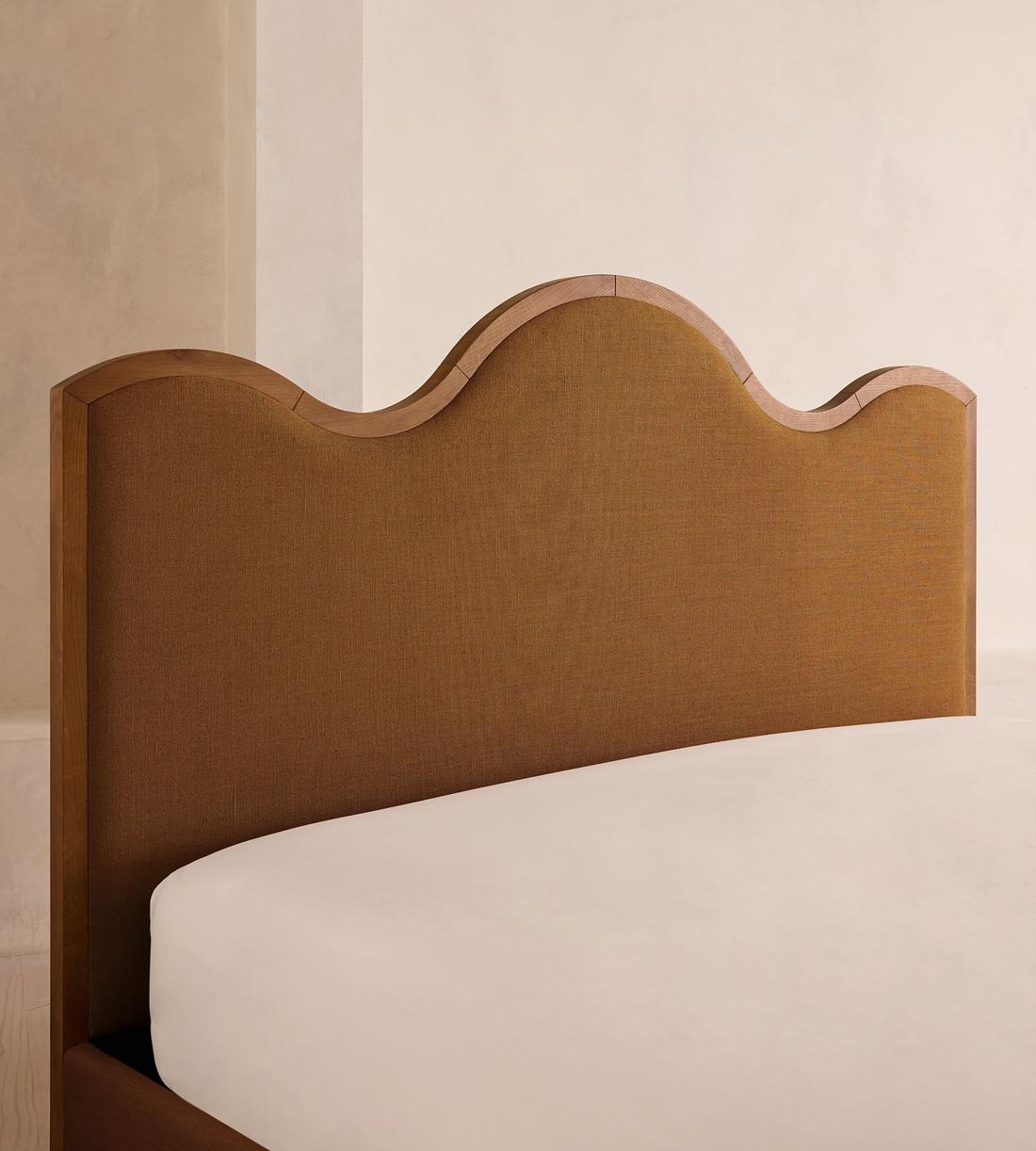 Aubrey Bed - King - Linen - Terracotta - UK - Images - Image 4