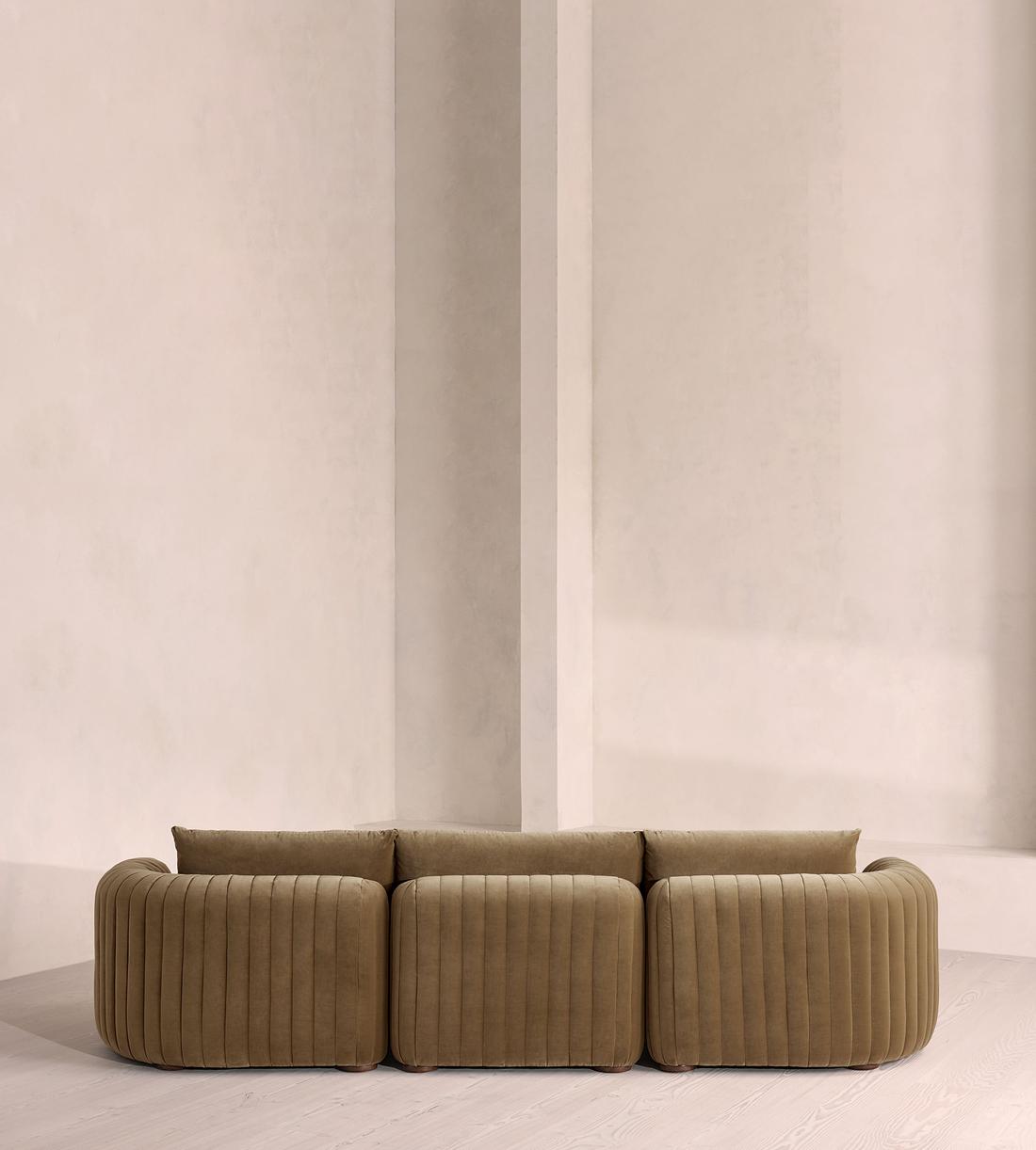 Vivienne Deeper Sit Modular Sofa - Four Seater - Velvet - Truffle - UK - Images - Image 4