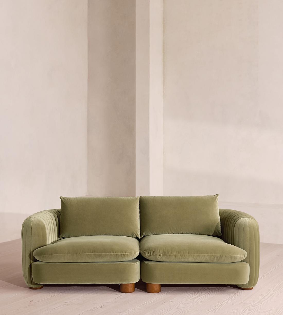 Vivienne Modular Sofa - Three Seater - Velvet Lichen - Listing - Image 1