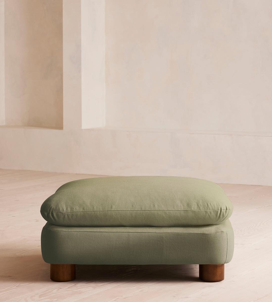 Vivienne Ottoman - Linen - Sage - Listing - Image 2