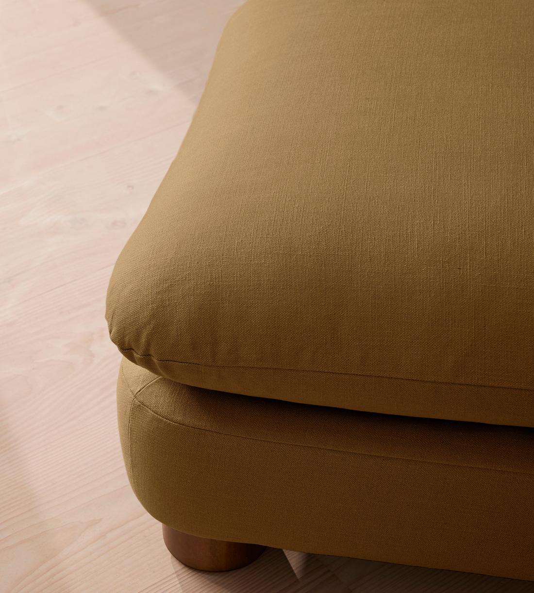 Vivienne Ottoman - Linen - Ochre - Images - Image 4