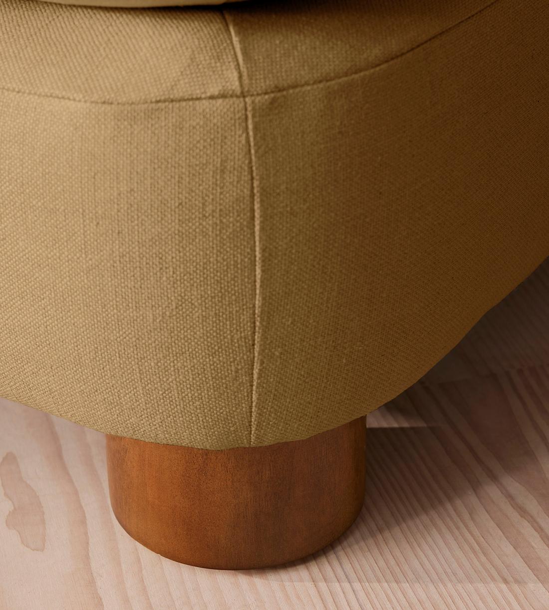 Vivienne Ottoman - Linen - Ochre - Images - Image 5