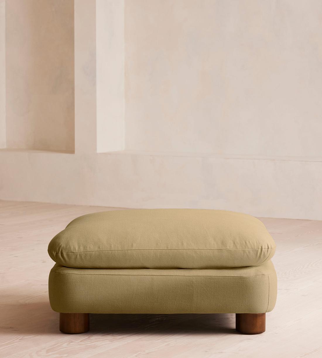 Vivienne Ottoman - Linen - Wheat - US - Listing - Image 2