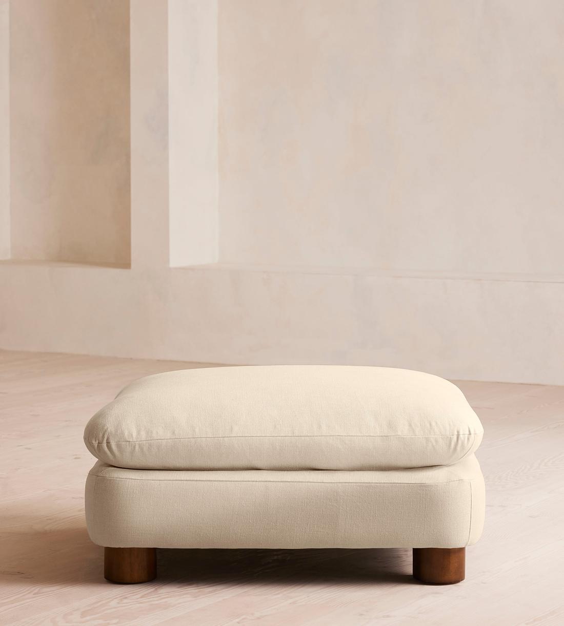 Vivienne Ottoman - Linen - Bisque - Listing - Image 2
