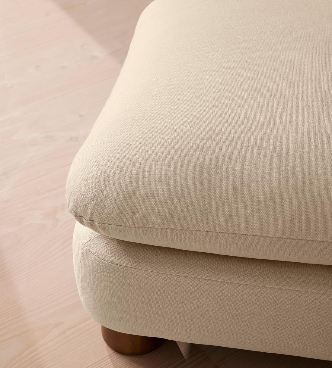 Vivienne Ottoman - Linen - Bisque - Image 4