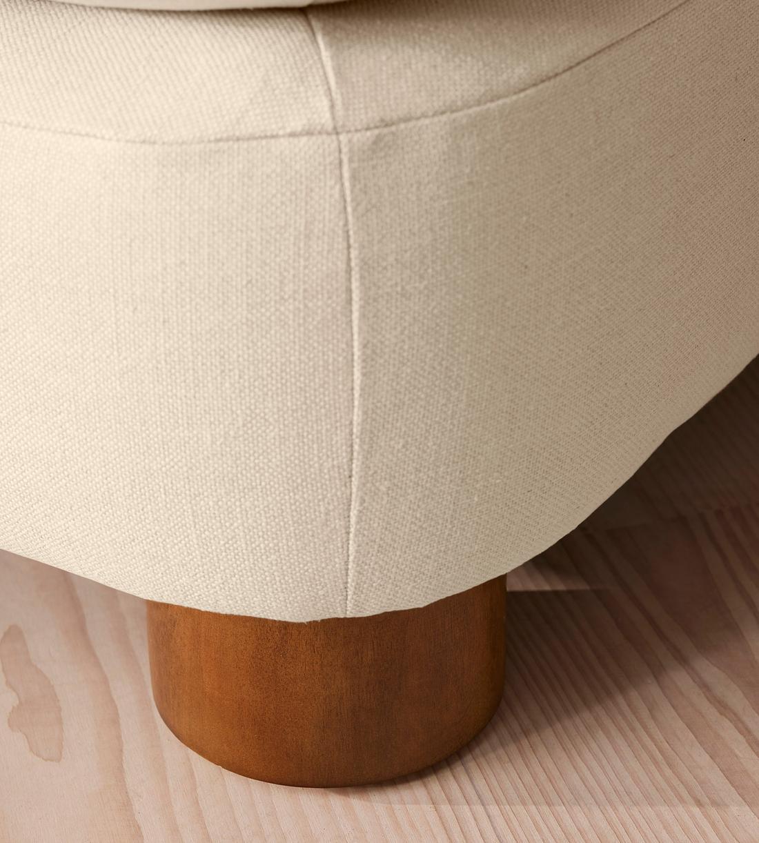 Vivienne Ottoman - Linen - Bisque - Image 5