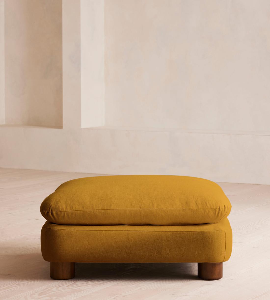 Vivienne Ottoman - Linen - Turmeric - UK - Listing - Image 2