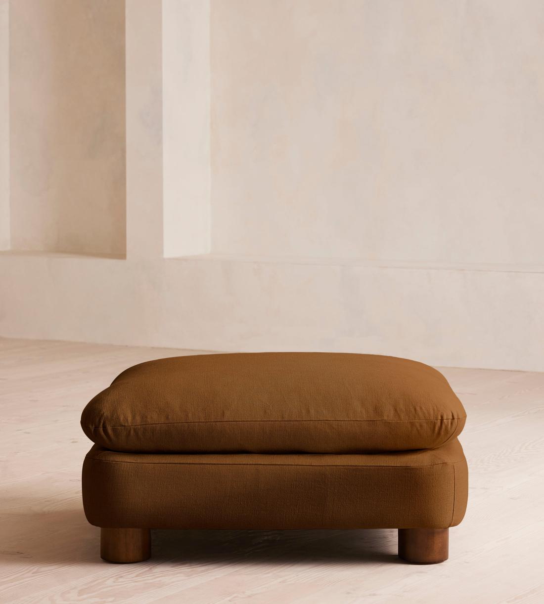 Vivienne Ottoman - Linen - Terracotta - UK - Listing - Image 2