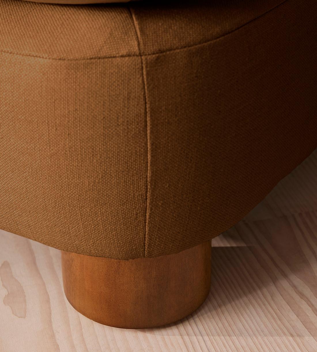 Vivienne Ottoman - Linen - Terracotta - UK - Image 5