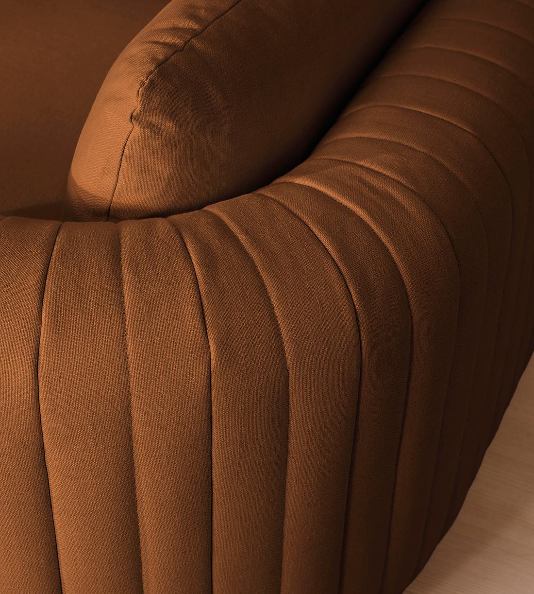 Vivienne Deeper Sit Modular Sofa - L-Shape Sofa - Linen - Terracotta - UK - Images - Image 7