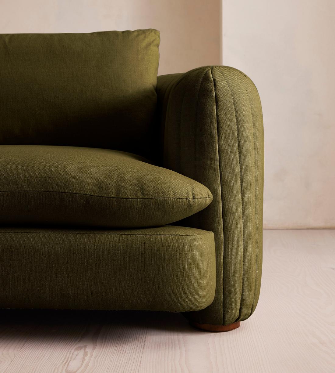 Vivienne Deeper Sit Modular Sofa - Corner Sofa - Linen - Olive - Images - Image 5