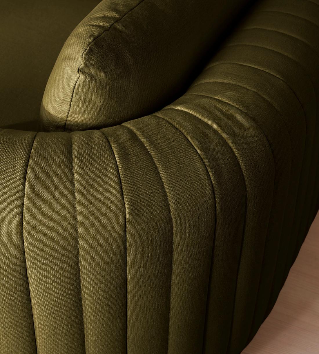 Vivienne Modular Corner Sofa - Linen - Olive - Images - Image 7