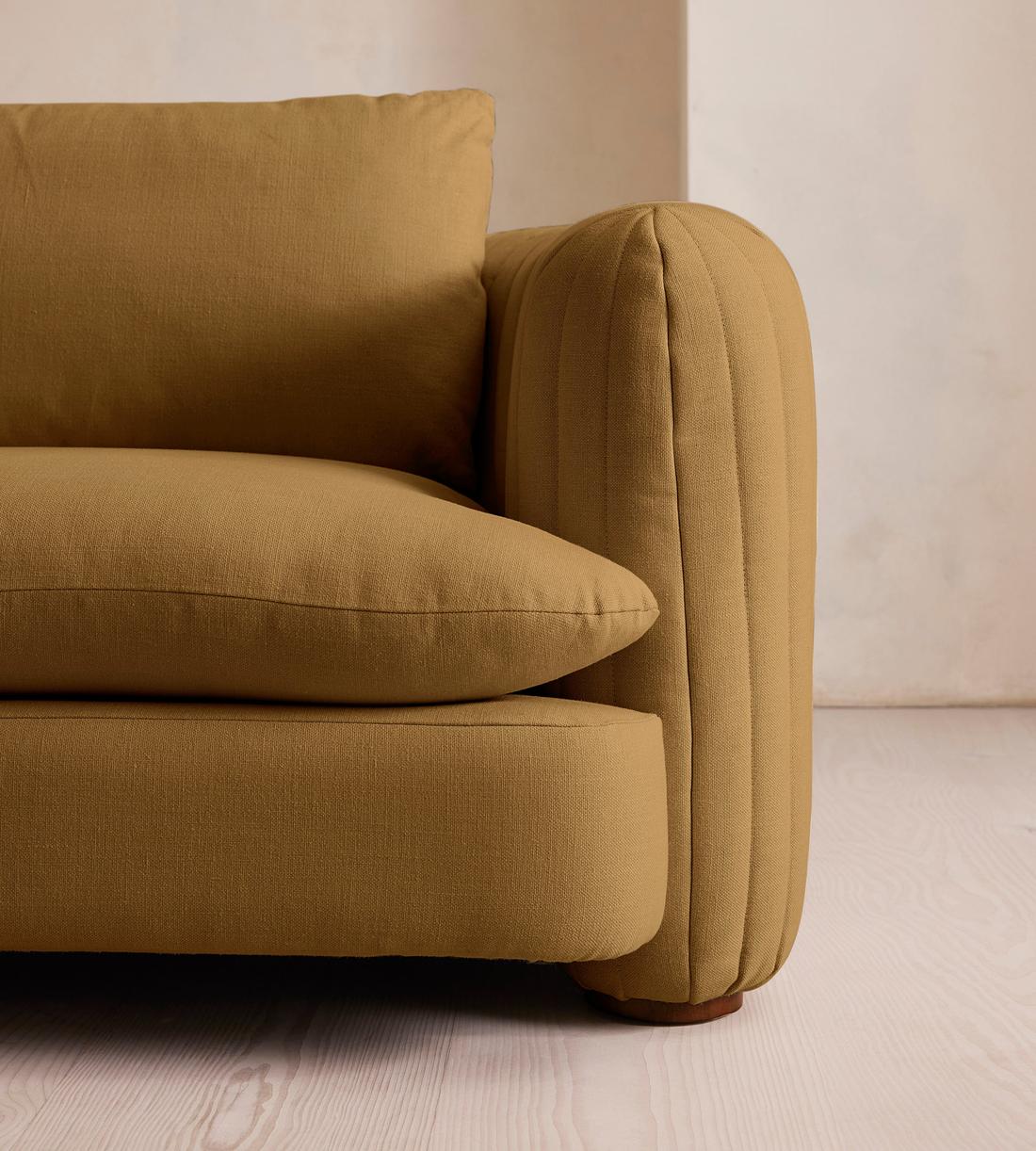 Vivienne Deeper Sit Sectional Sofa - Corner Sofa - Linen - Ochre - US - Images - Image 5