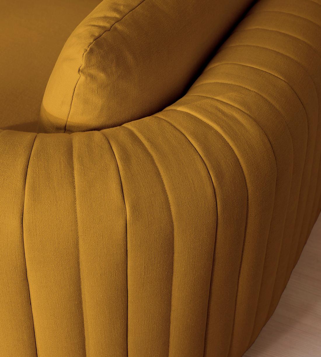 Vivienne Sectional Sofa - Corner Sofa - Linen - Turmeric - US - Images - Image 7