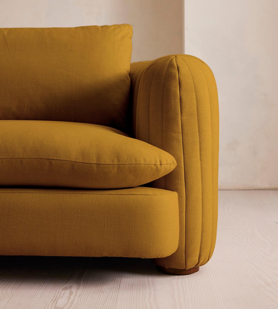 Vivienne Deeper Sit Sectional Sofa - Corner Sofa - Linen - Turmeric - US - Images - Image 5