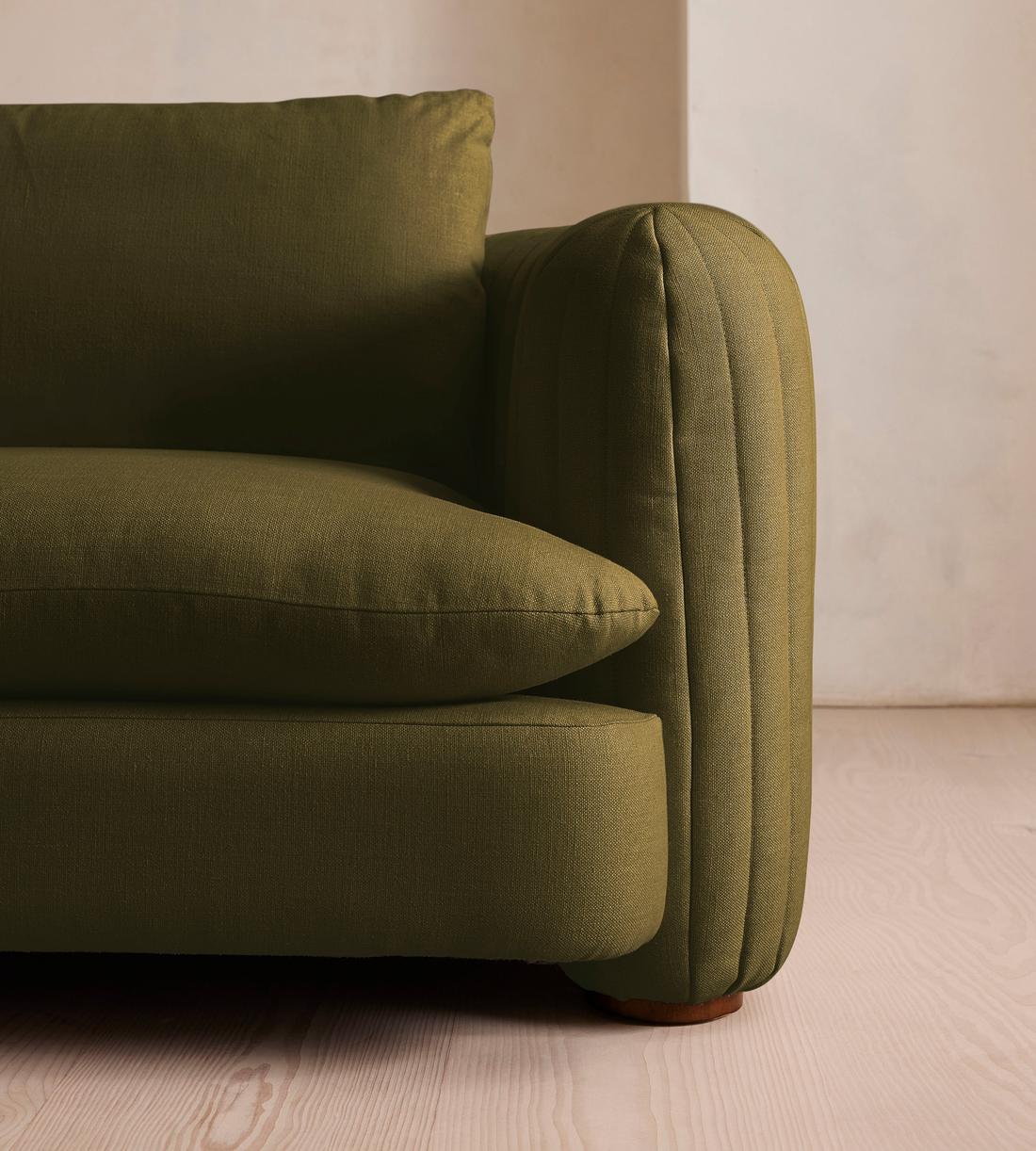 Vivienne Modular Sofa - Four Seater - Linen - Olive - Images - Image 5