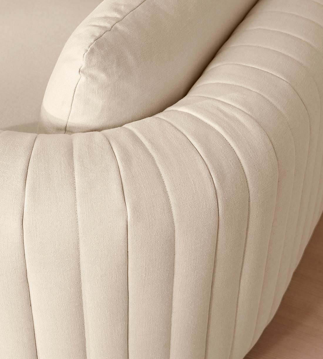 Vivienne Deeper Sit Modular Sofa - Four Seater - Linen - Bisque - Images - Image 7
