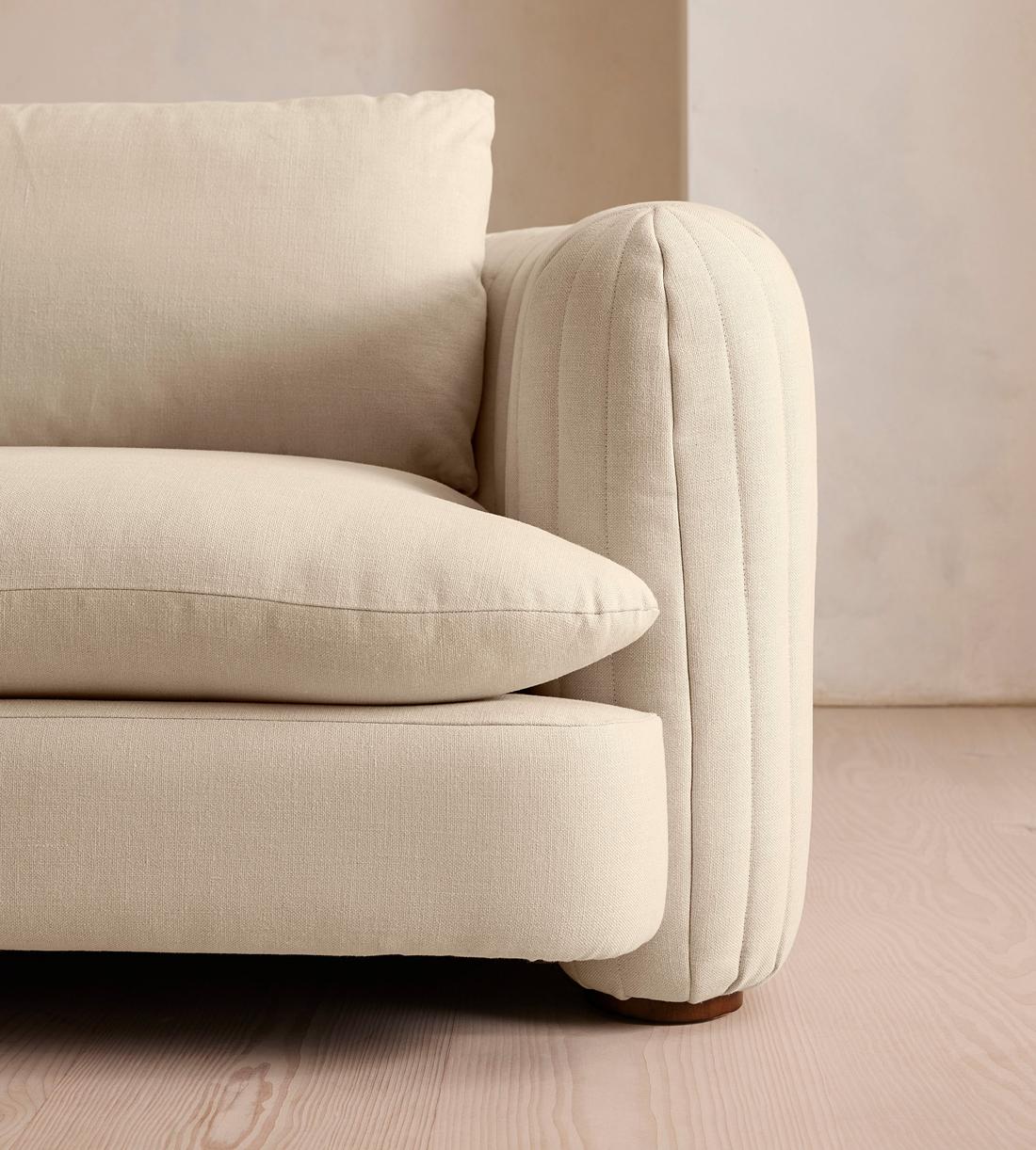 Vivienne Sectional Sofa - Three Seater - Linen - Bisque - US - Images - Image 5