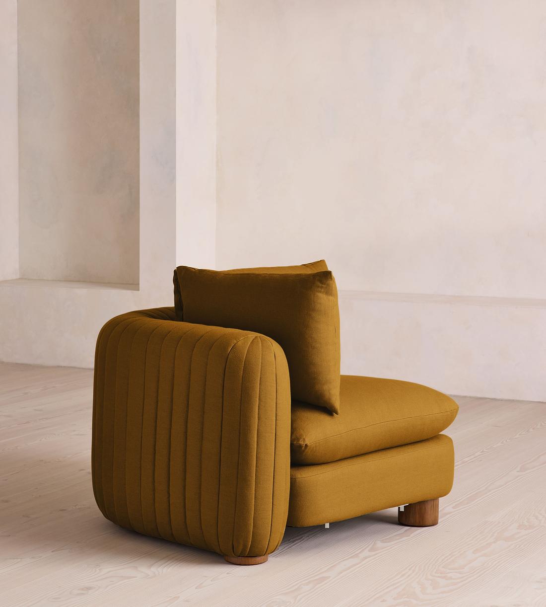 Vivienne Ottoman - Linen - Turmeric - US - Image 9