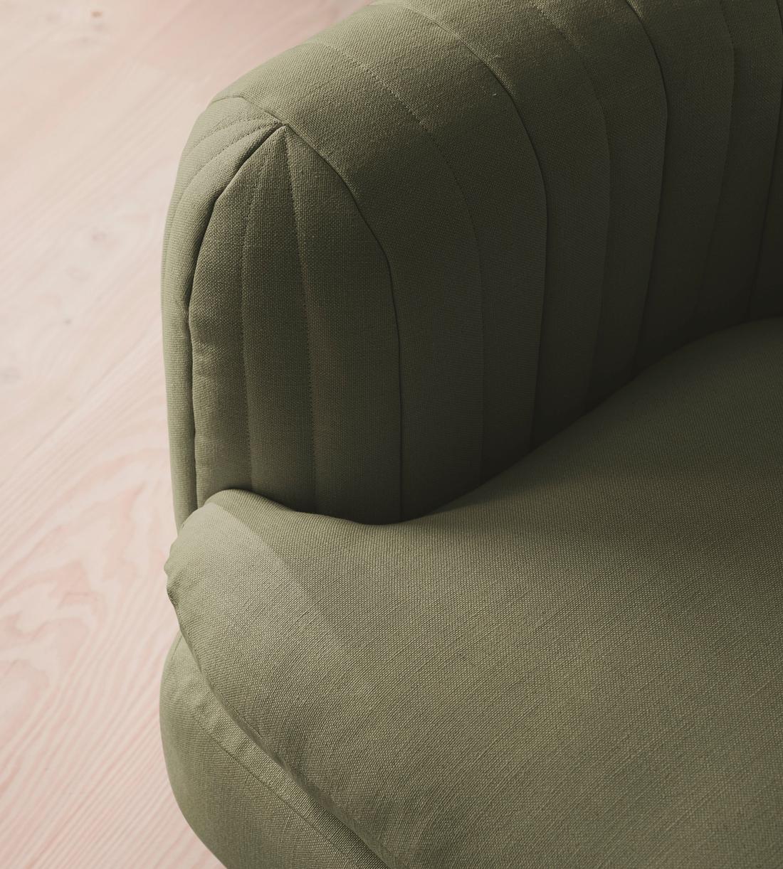 Vivienne Modular Sofa - Armless Module - Linen - Sage - Image 5