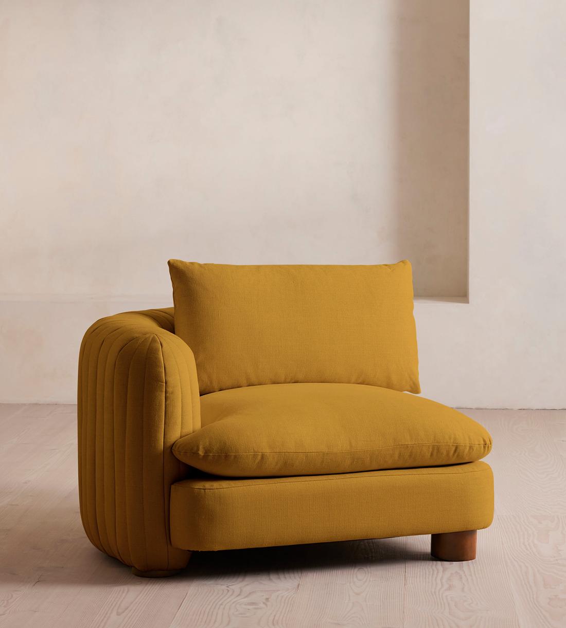 Vivienne Ottoman - Linen - Turmeric - US - Image 2