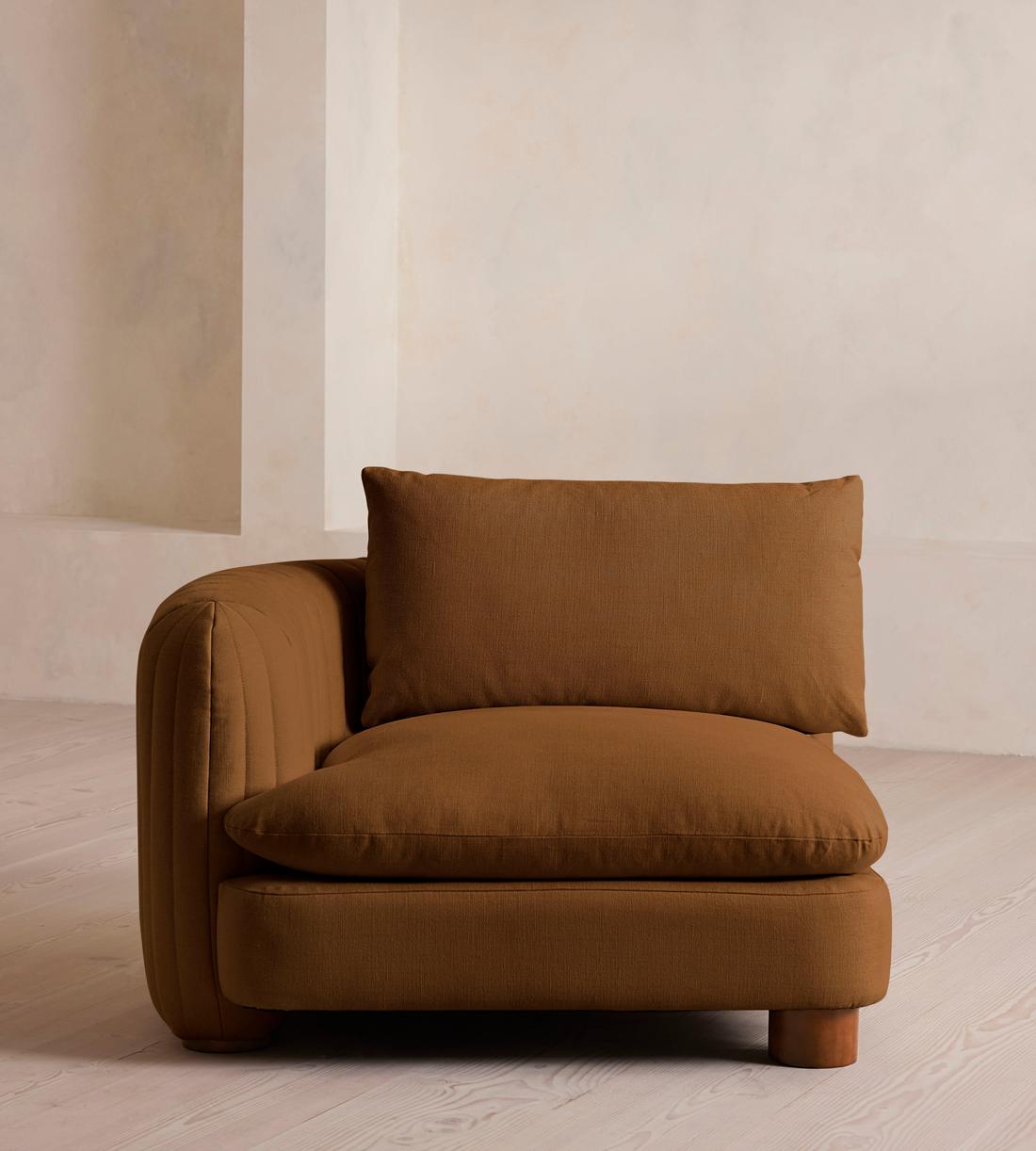 Vivienne Ottoman - Linen - Terracotta - US - Image 1