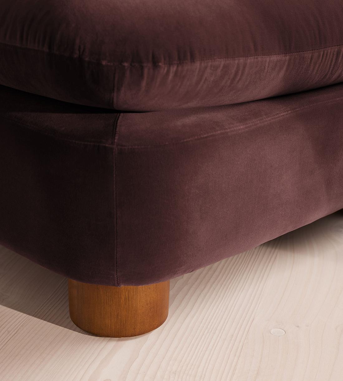 Vivienne Ottoman - Velvet - Aubergine - UK - Image 4