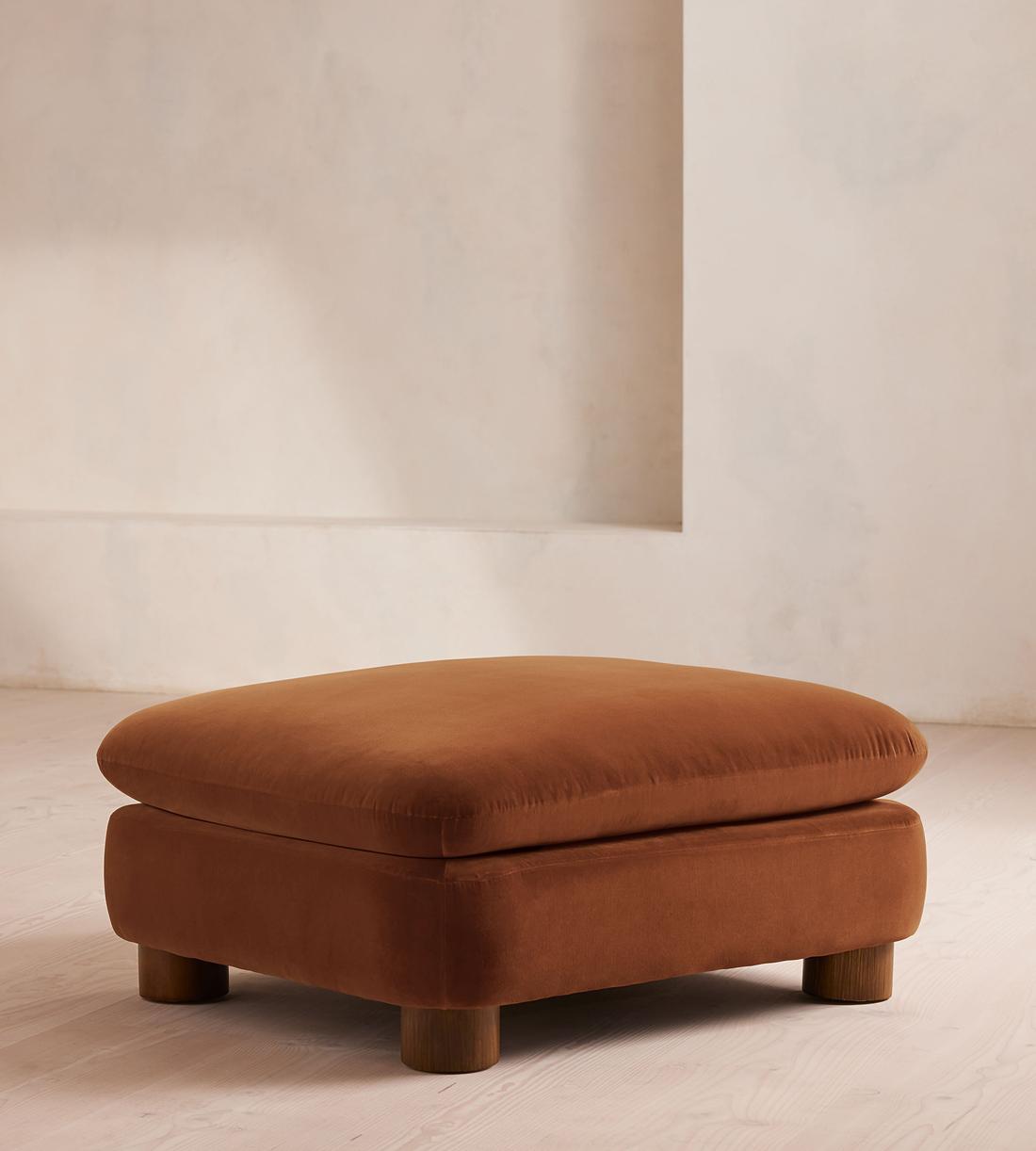 Vivienne Ottoman - Velvet - Cinnamon - US - Image 1