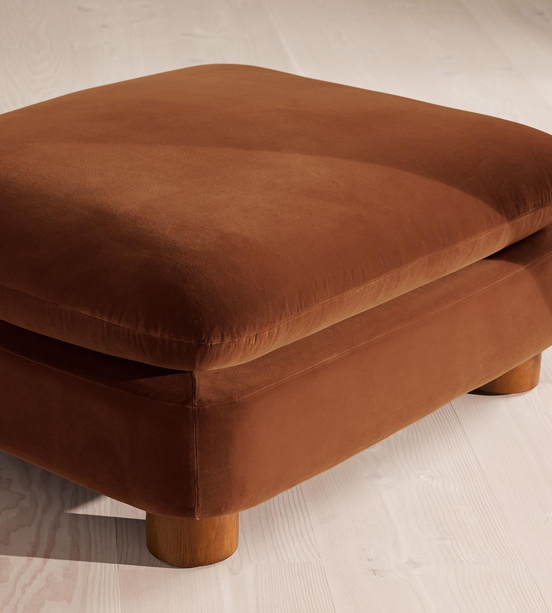 Vivienne Ottoman - Velvet - Cinnamon - US - Image 5