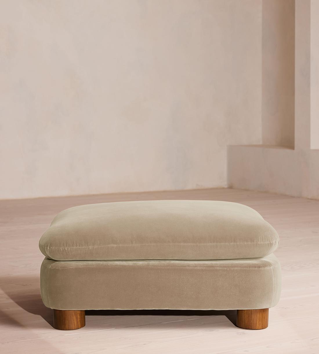 Vivienne Ottoman - Velvet - Oyster - UK - Listing - Image 2
