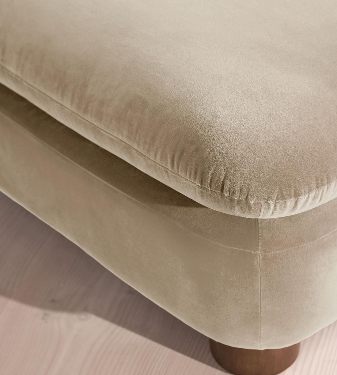 Vivienne Ottoman - Velvet - Oyster - US - Image 3