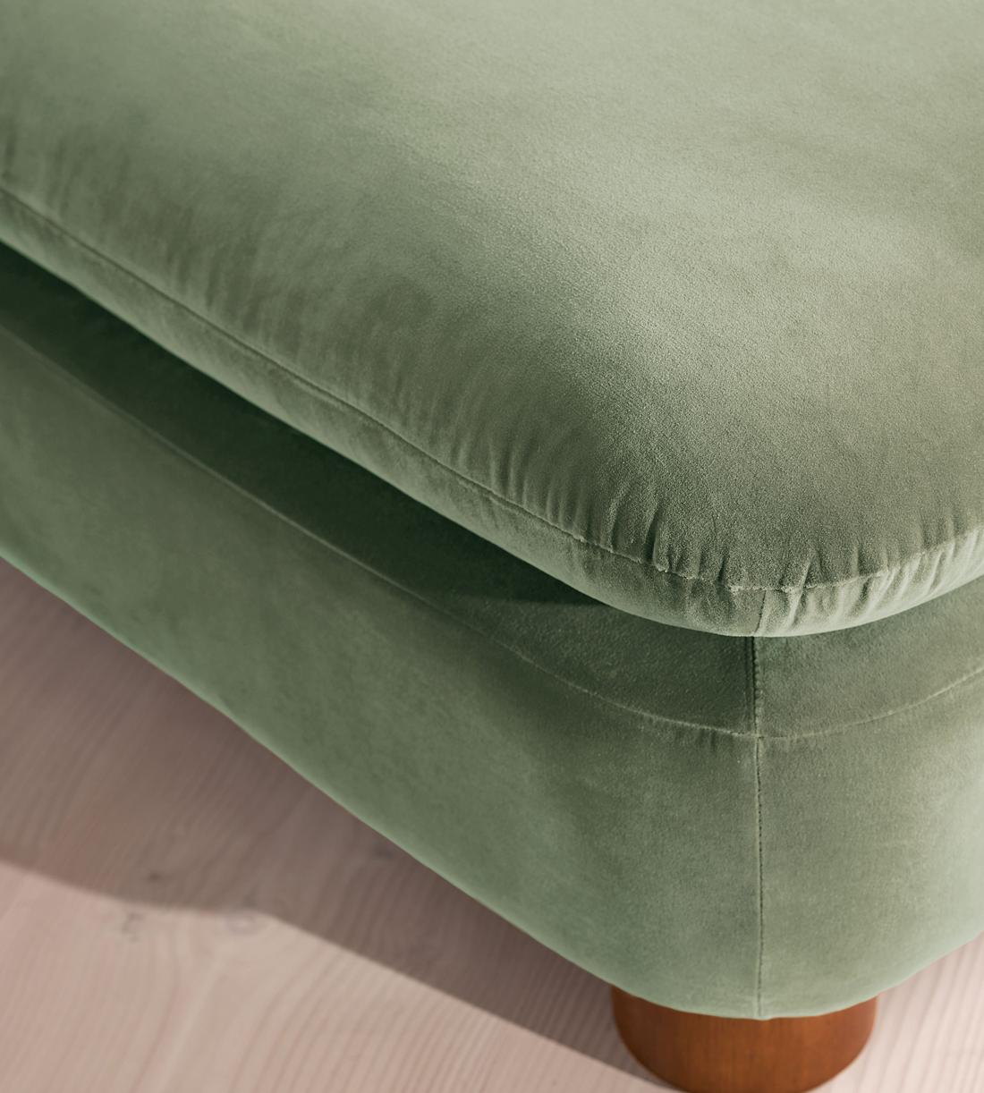 Vivienne Ottoman - Velvet - Seafoam - US - Images - Image 3