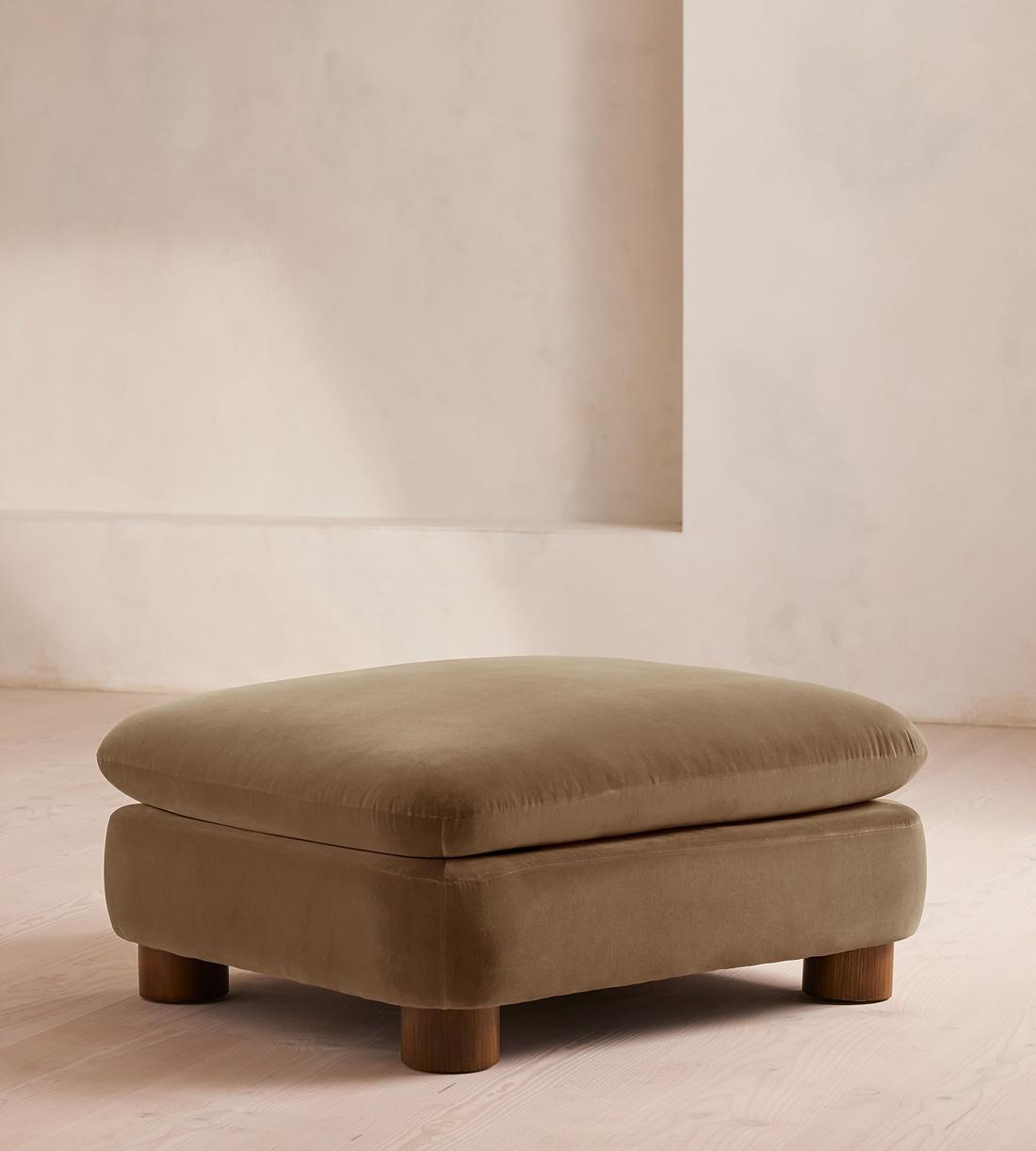 Vivienne Ottoman - Velvet - Truffle - UK - Listing - Image 1