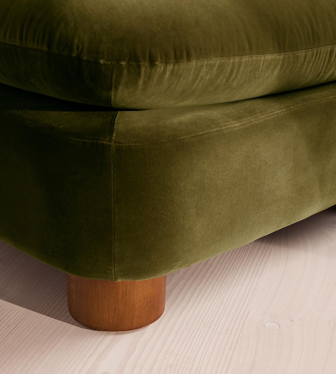Vivienne Ottoman - Velvet Olive - Image 4