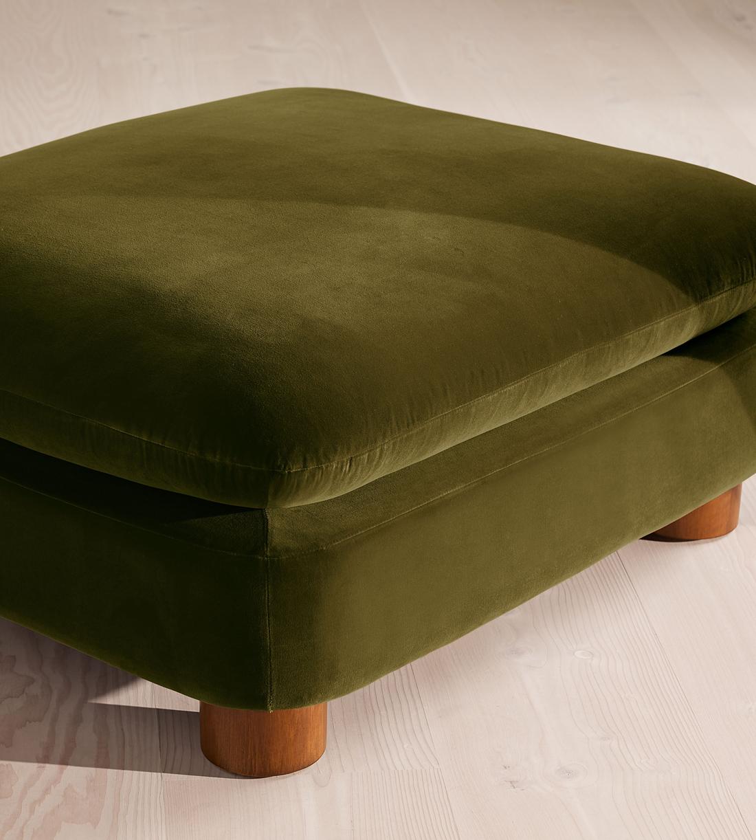 Vivienne Ottoman - Velvet Olive - Image 5