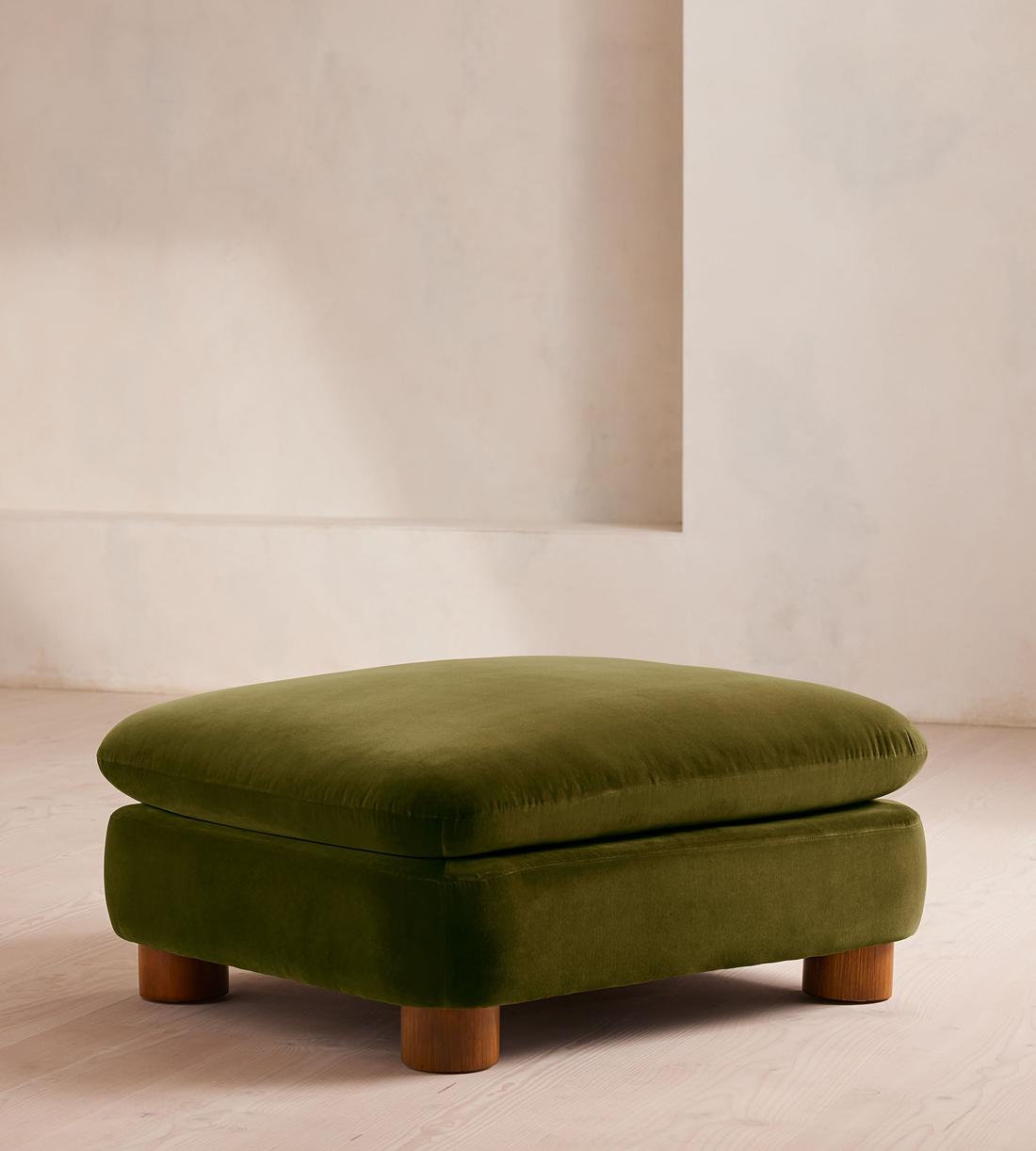 Vivienne Ottoman - Velvet Olive - US - Listing - Image 1