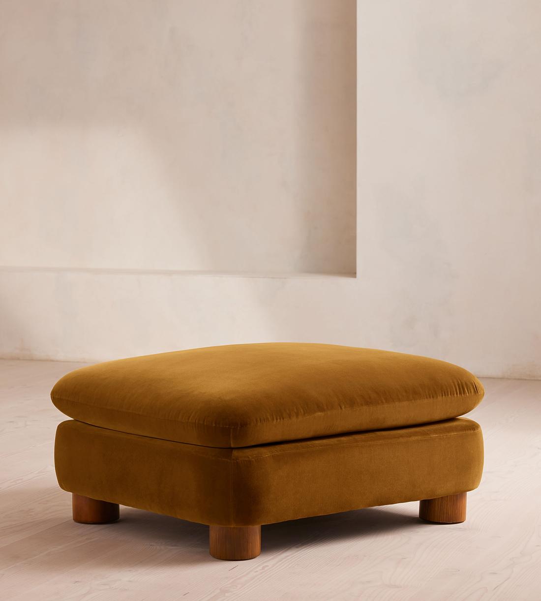 Vivienne Ottoman - Velvet Mustard - Listing - Image 1