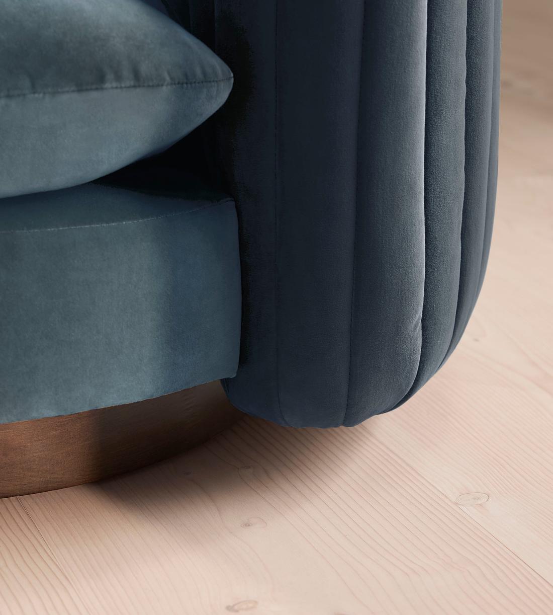 Vivienne Armchair - Velvet - Grey Blue - Images - Image 6