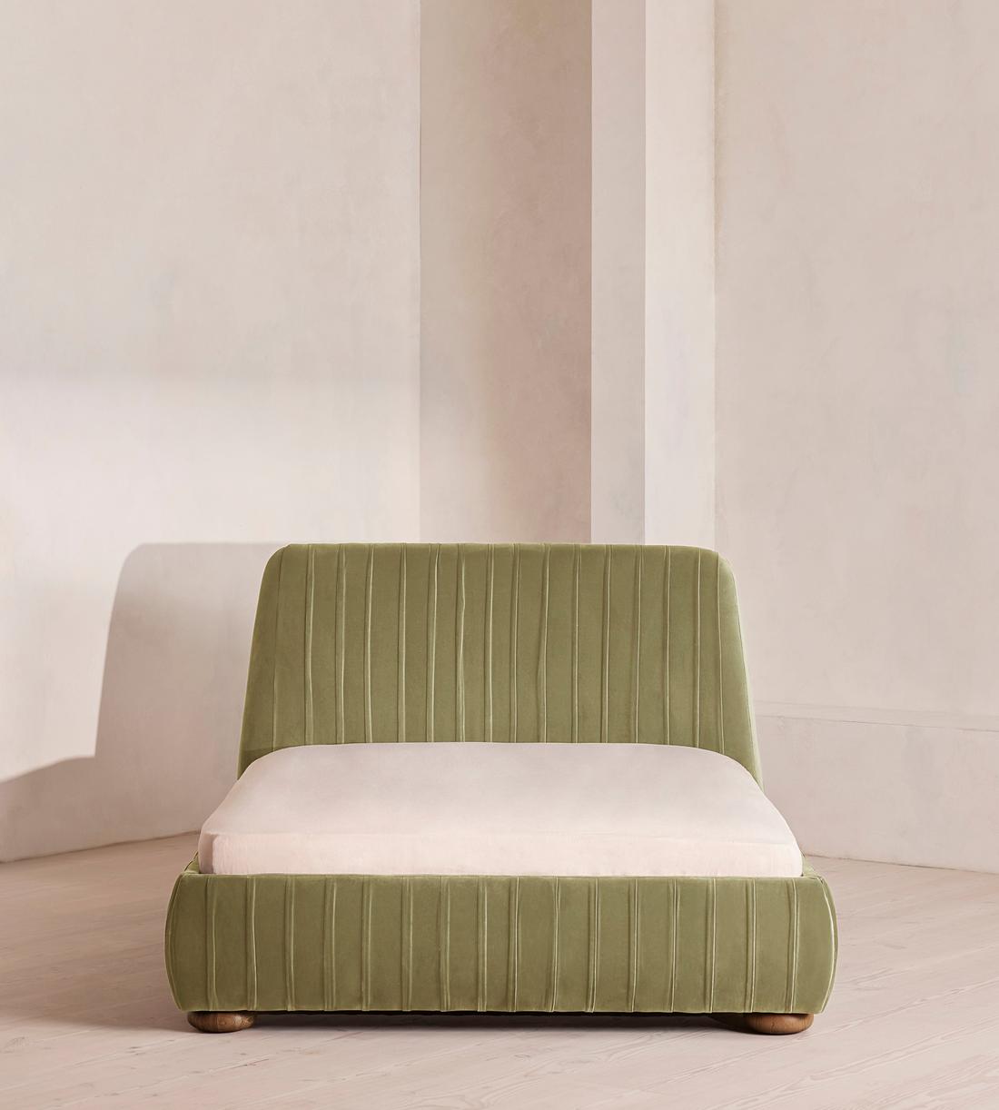 Vivienne Bed - Full - Velvet - Lichen - US - Listing - Image 2