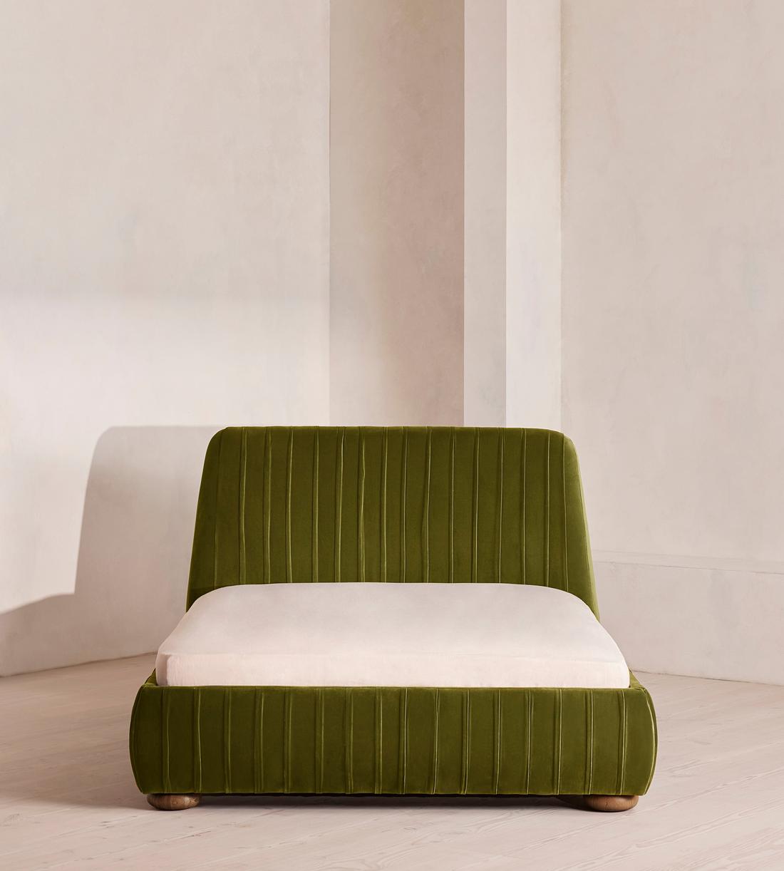 Vivienne Bed - King - Velvet - Olive - US - Listing - Image 2