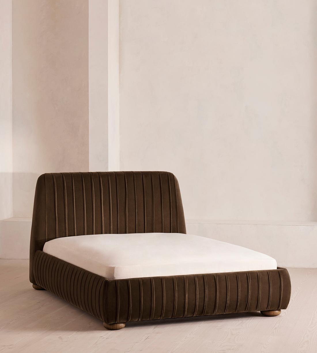 Vivienne Bed - King - Velvet - Chocolate - US - Listing - Image 1