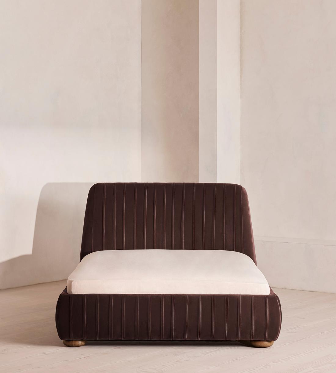 Vivienne Bed - Full - Velvet - Aubergine - US - Listing - Image 2