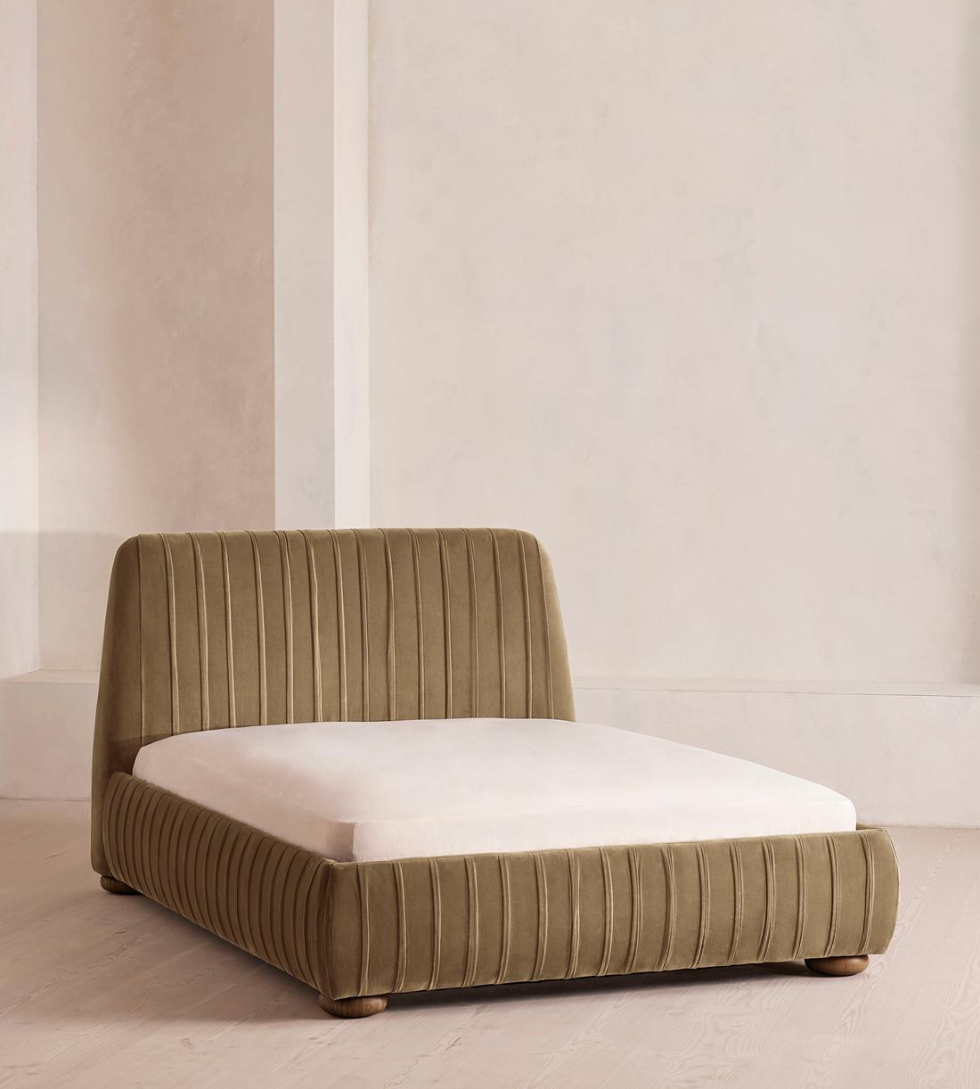 Vivienne Bed - Full - Velvet - Truffle - US - Listing - Image 1