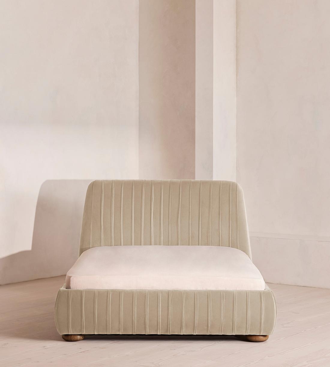 Vivienne Bed - Full - Velvet - Oyster - US - Listing - Image 2