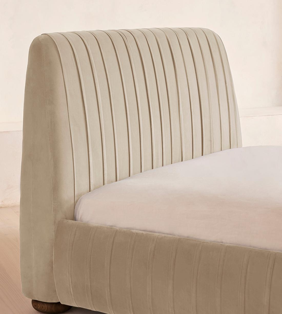 Vivienne Bed - Full - Velvet - Oyster - US - Images - Image 3
