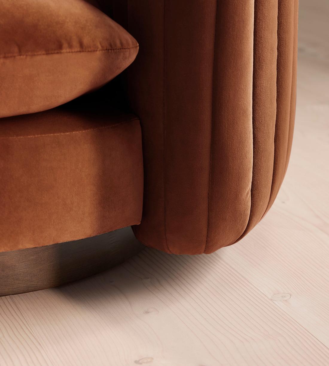 Vivienne Armchair - Velvet - Cinnamon - UK - Images - Image 6