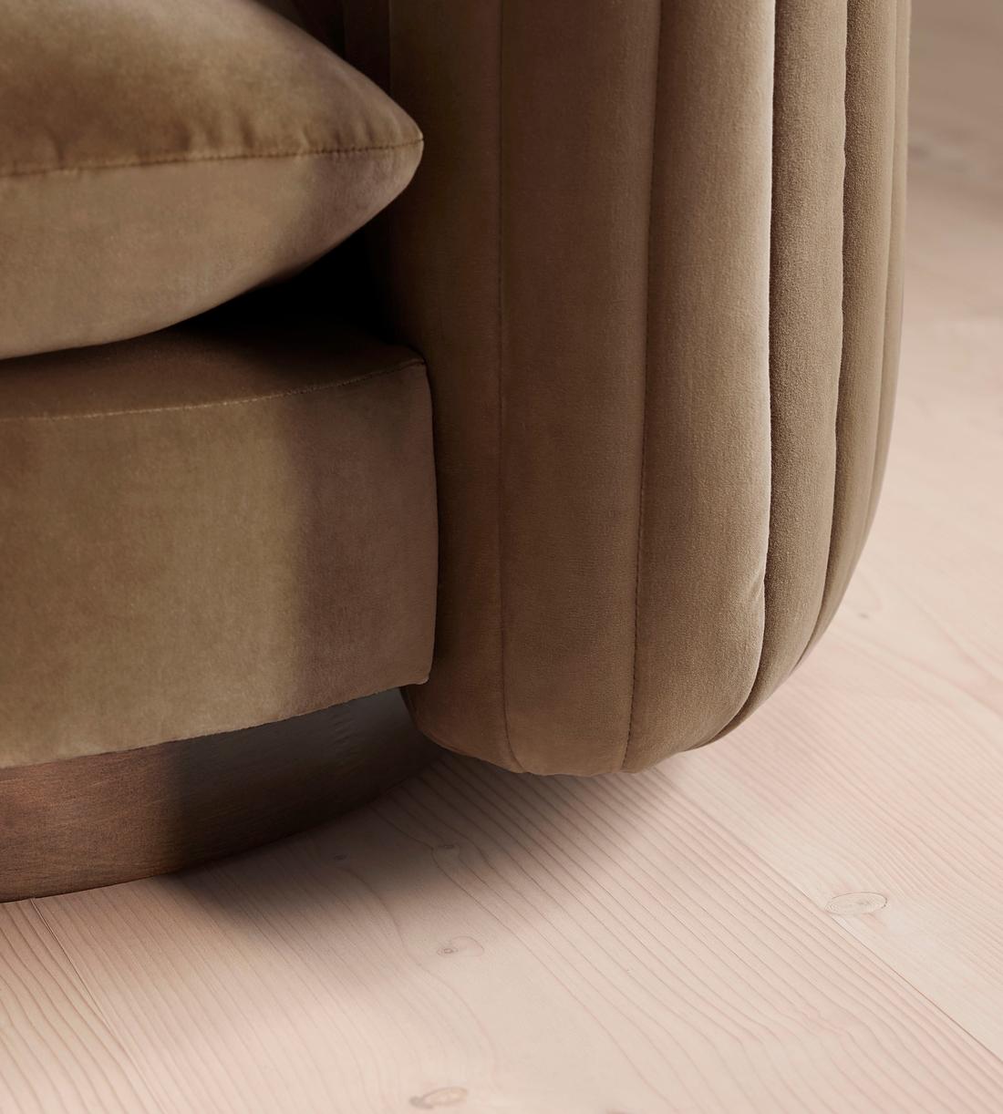 Vivienne Armchair - Velvet - Truffle - UK - Images - Image 6