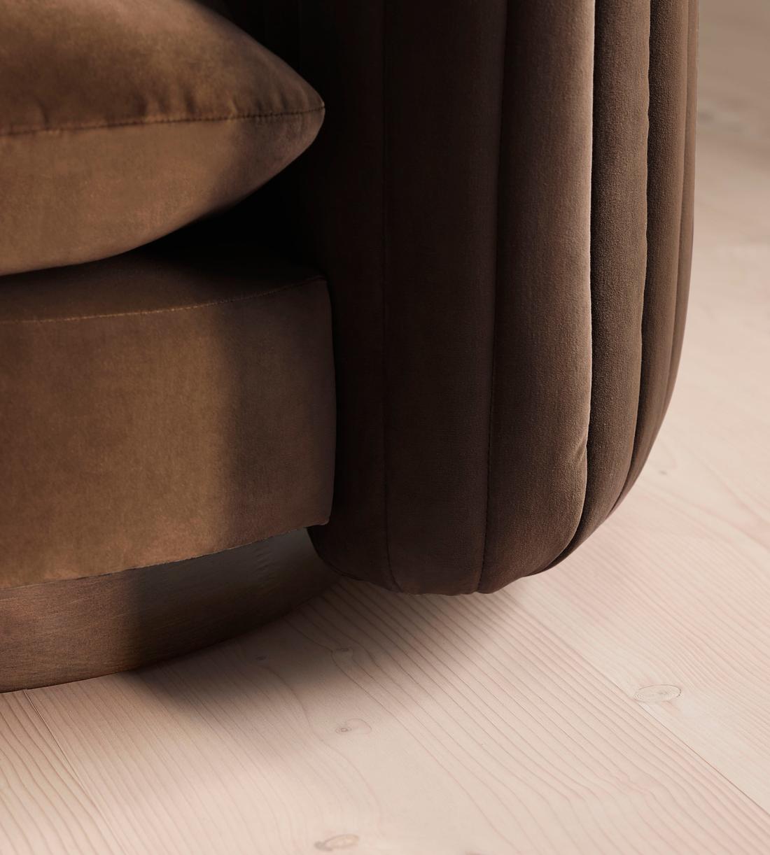 Vivienne Armchair - Velvet - Chocolate - Images - Image 5