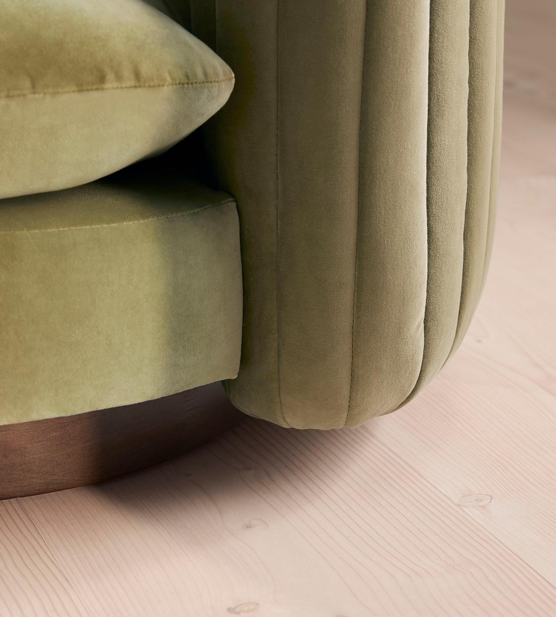 Vivienne Armchair - Velvet - Lichen - US - Images - Image 7